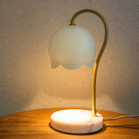 Lily of the Valley Marble Aromatherapy Melting Wax Candle Lamp Light Luxury