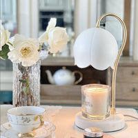 Lily of the Valley Marble Aromatherapy Melting Wax Candle Lamp Light Luxury
