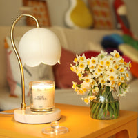 Lily of the Valley Marble Aromatherapy Melting Wax Candle Lamp Light Luxury