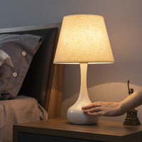 Nordic Table Lamp Bedside  LED Warm Dimmable Touch Switch
