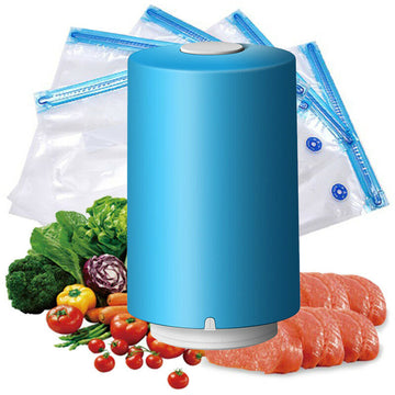 Mini Electronic Fresh Food Sealer Vacuum Handheld Reusable Sealing Bags