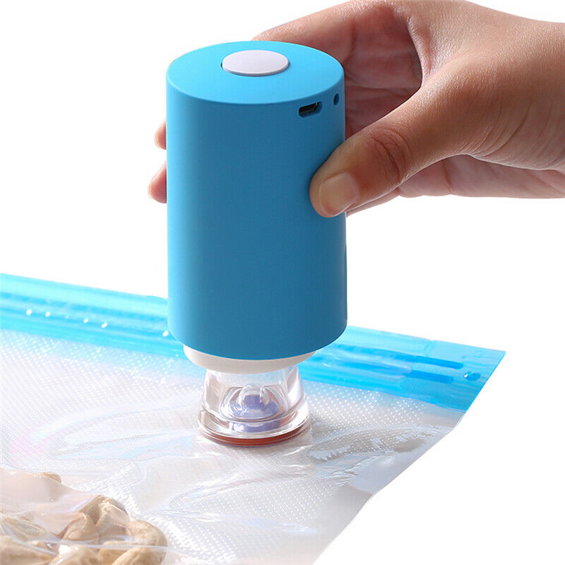 Mini Electronic Fresh Food Sealer Vacuum Handheld Reusable Sealing Bags
