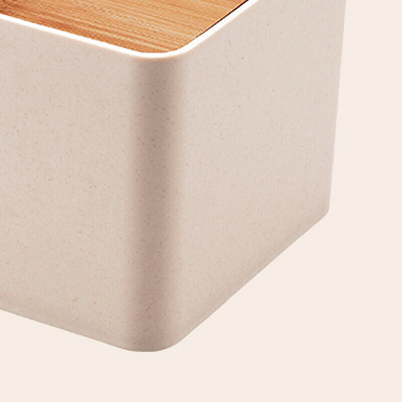 Bamboo Wood Tissue Box Multi-function Storage Household Mobile Phone Holder