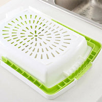 Adjustable Handle Telescopic Sink Cutting Board Chopping Fruit Vegetable Basket