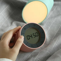 Alarm Clock Night Light Bedside Lamp Warm White