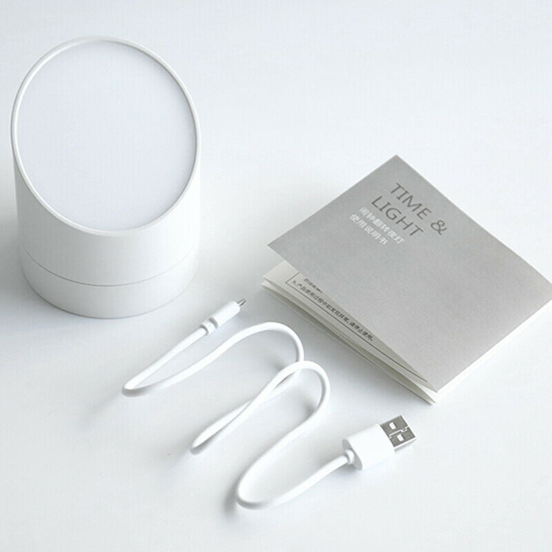 Alarm Clock Night Light Bedside Lamp Warm White