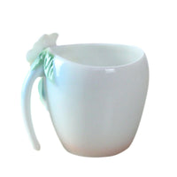 3-in-1 Coffee Mug Set Spoon Lid Ceramic Cup for Home Office Use
