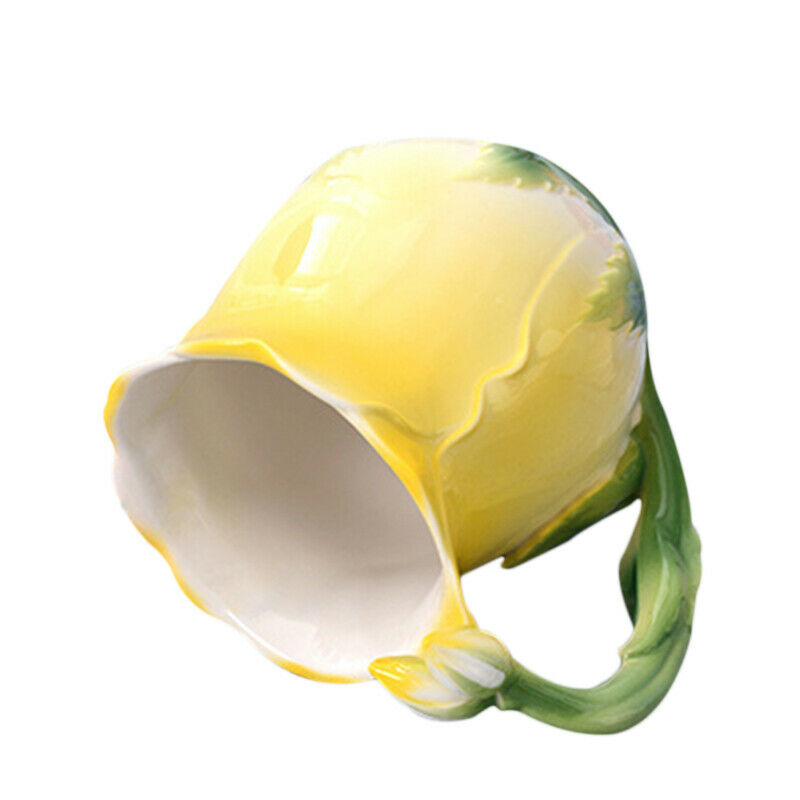 Elegant Yellow Rose Ceramic Mug Floral Design for Tea & Coffee Lovers