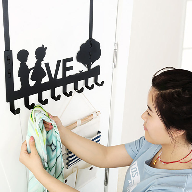 Creative Door Hook Hanger-free Storage Rack Strong Load-bearing