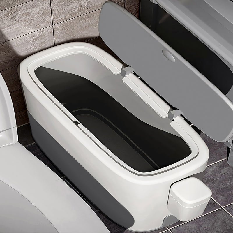 Trash Can Toilet Bathroom Kitchen Living Room Narrow Push-type Bin Basket