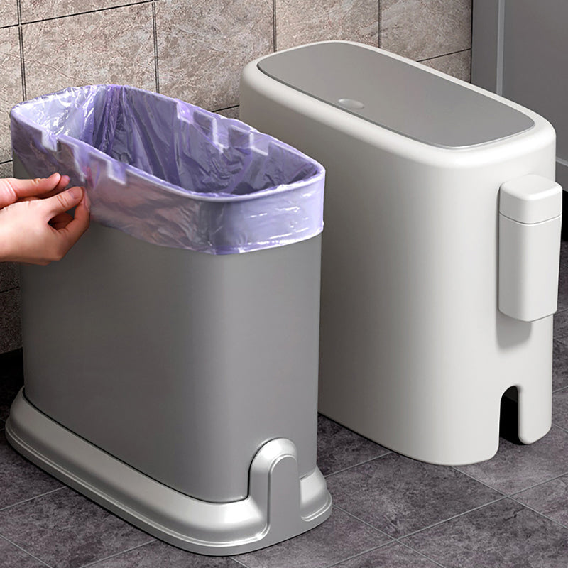 Trash Can Toilet Bathroom Kitchen Living Room Narrow Push-type Bin Basket