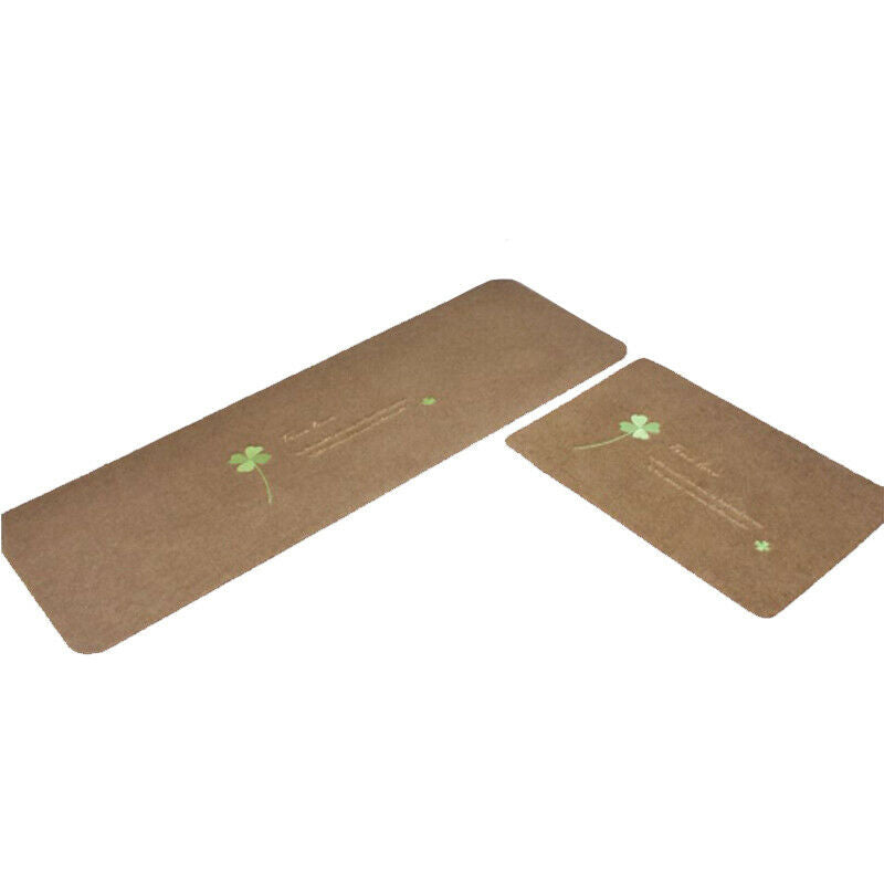 2pcs Non-slip Kitchen Bathroom Door Mat Porch Carpet Absorbent Long Strip