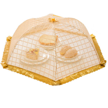 Household Kitchen Mesh Cloth Semicircle Shaped Food Dish Cover Meals