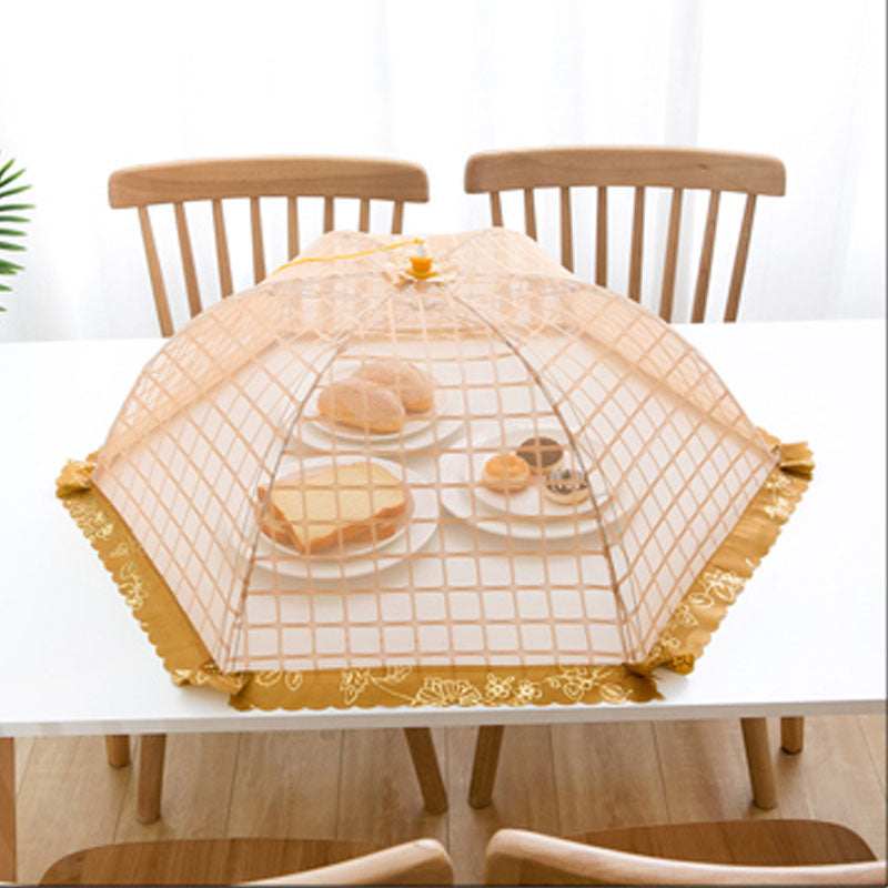 Household Kitchen Mesh Cloth Semicircle Shaped Food Dish Cover Meals