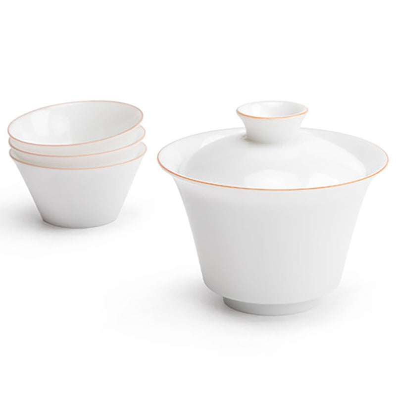 Magic Box Quick Guest Ceramic Cup Pot Travel Portable Bag Kung Fu Tea Set