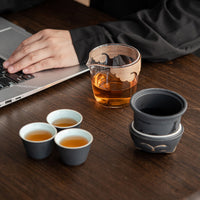 Quick Guest Cup Travel Pack Portable Outdoor Kung Fu Tea Pot Set