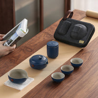 Express Cup Quick Guest Tea Pot Set Outdoor Travel Portable Teapot Ceramic