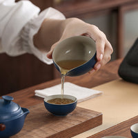 Express Cup Quick Guest Tea Pot Set Outdoor Travel Portable Teapot Ceramic