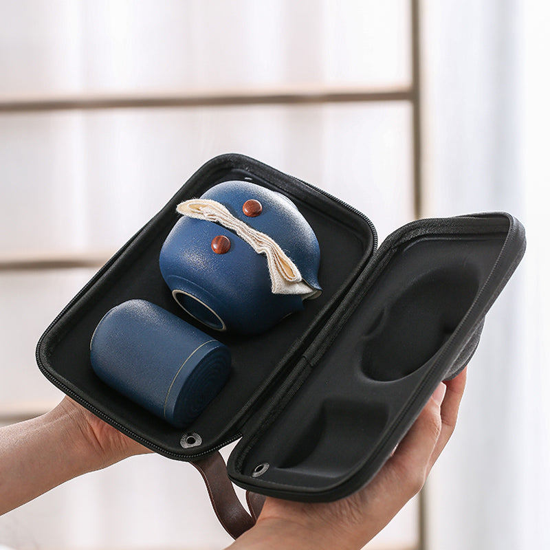 Express Cup Quick Guest Tea Pot Set Outdoor Travel Portable Teapot Ceramic