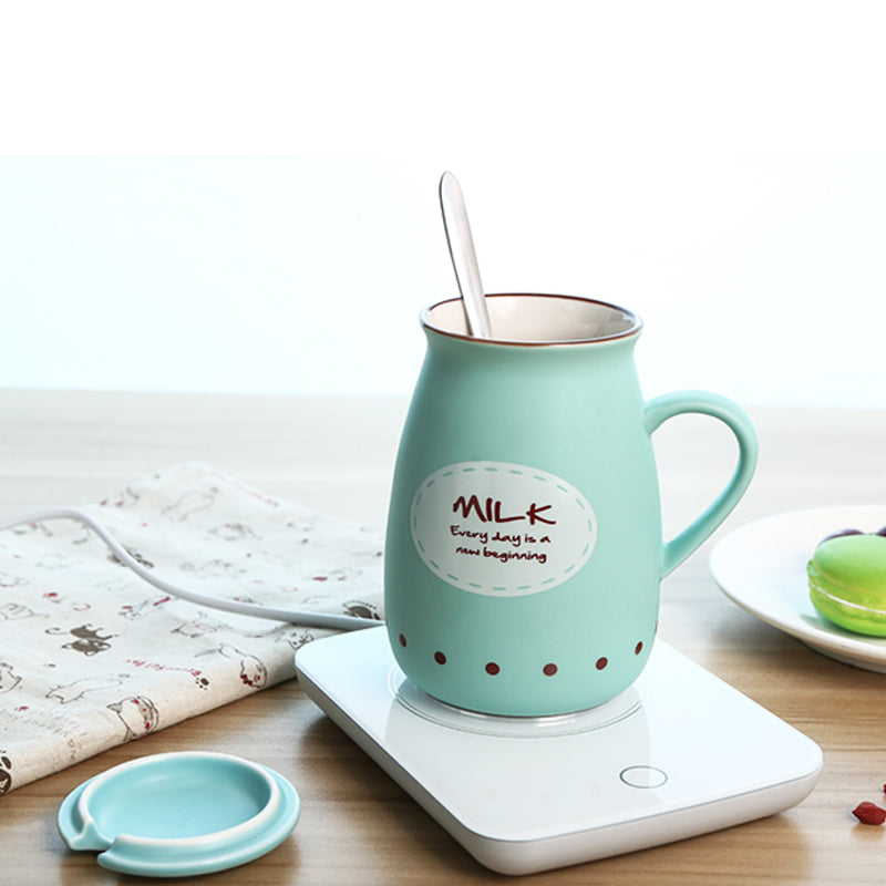 Automatic Power-off Thermostatic Mug Tea Coffee Cup Handle Thermal Conductivity