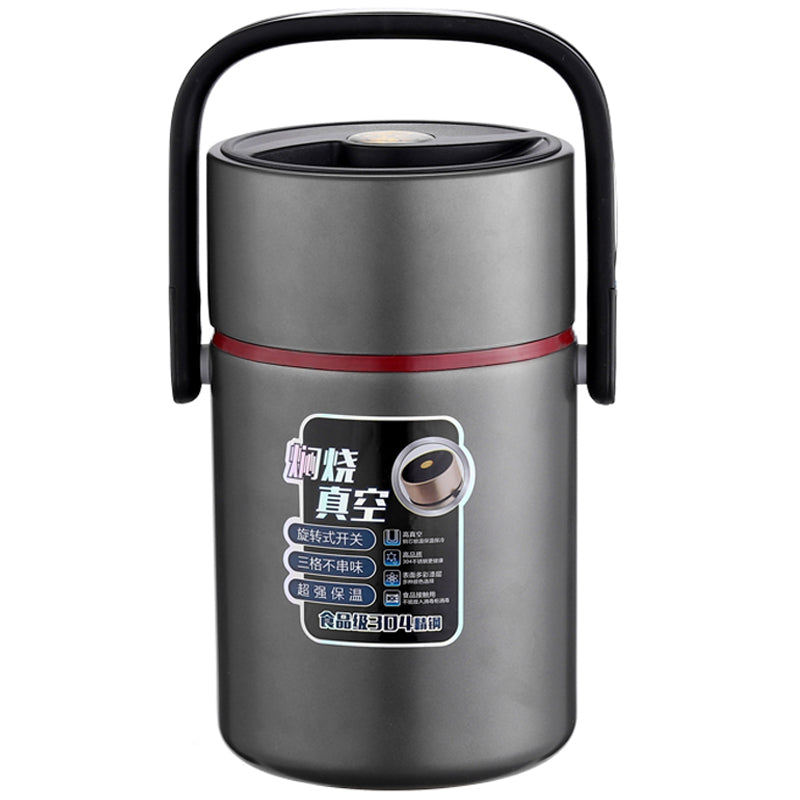 Vacuum Bento Lunch Box Stainless Steel Thermal Insulation Food Meal Container