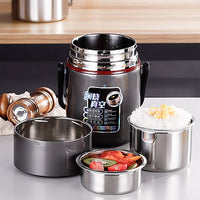 Vacuum Bento Lunch Box Stainless Steel Thermal Insulation Food Meal Container