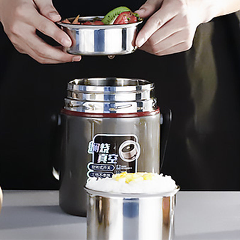 Vacuum Bento Lunch Box Stainless Steel Thermal Insulation Food Meal Container