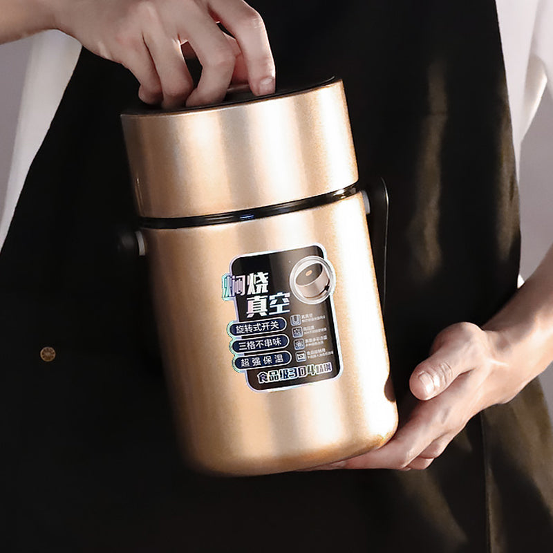 Vacuum Bento Lunch Box Stainless Steel Thermal Insulation Food Meal Container
