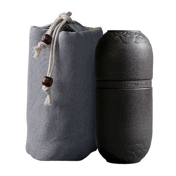 Japanese-style Outdoor Teacup Portable Cloth Bag Travel Teapot Set BPA-Free