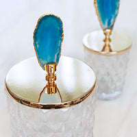 Multi-purpose Agate Storage Glass Creative Light Luxury Candy Decoration Jar