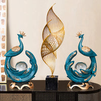 Conch Feng Shui Metal Marble Ornament High-end Modern Light Luxury Decorations