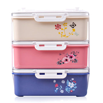 Microwave Bento Lunch Box Picnic Food Fruit Container Storage Box Japanese Style