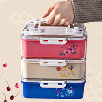 Microwave Bento Lunch Box Picnic Food Fruit Container Storage Box Japanese Style