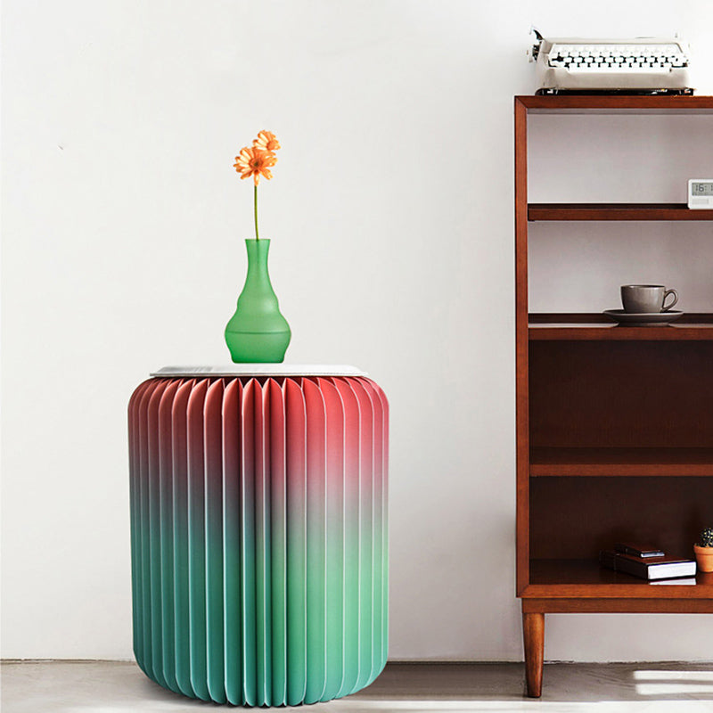 Creative Furniture Paper Stool Flow Color Folding Portable Home Living Room
