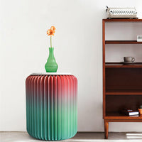Creative Furniture Paper Stool Flow Color Folding Portable Home Living Room