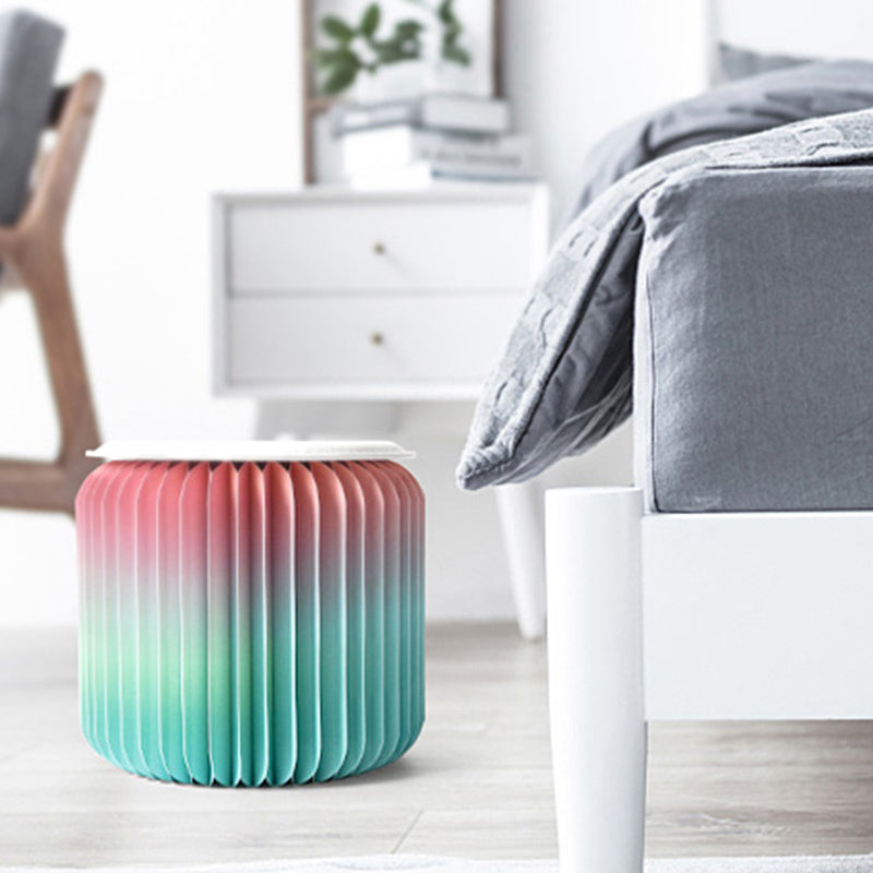 Creative Furniture Paper Stool Flow Color Folding Portable Home Living Room
