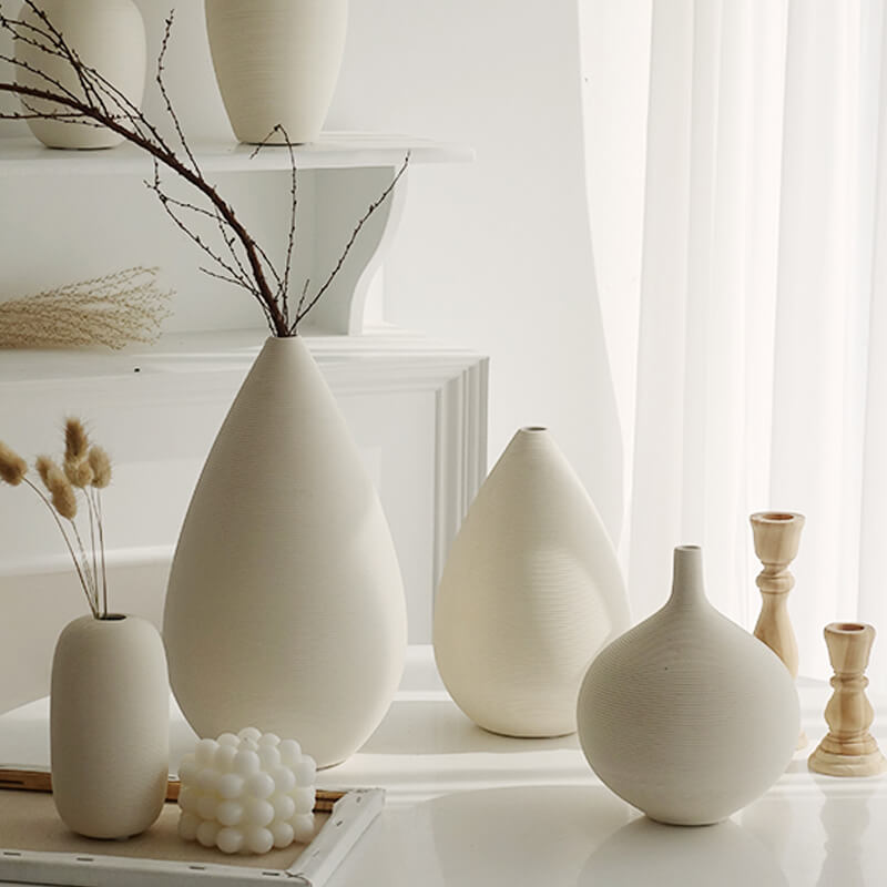 Nordic Style Ceramic Vase Decoration Living Room Japanese Wabi-sabi Home