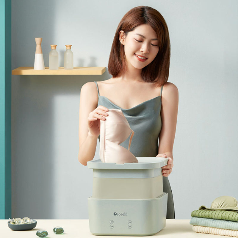 Folding Washing Machine Portable Mini Dormitory Wash Socks Underwear Soseki