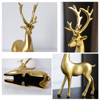 Lucky Deer Ornaments High-end  Sculptures Figurines Vase Living Room Office Desk