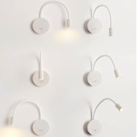 Nail-free Rechargeable Wall Bedside Lamp Magnetic Suction Reading Spotlight