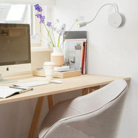Nail-free Rechargeable Wall Bedside Lamp Magnetic Suction Reading Spotlight