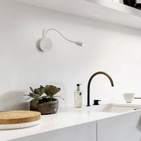 Nail-free Rechargeable Wall Bedside Lamp Magnetic Suction Reading Spotlight