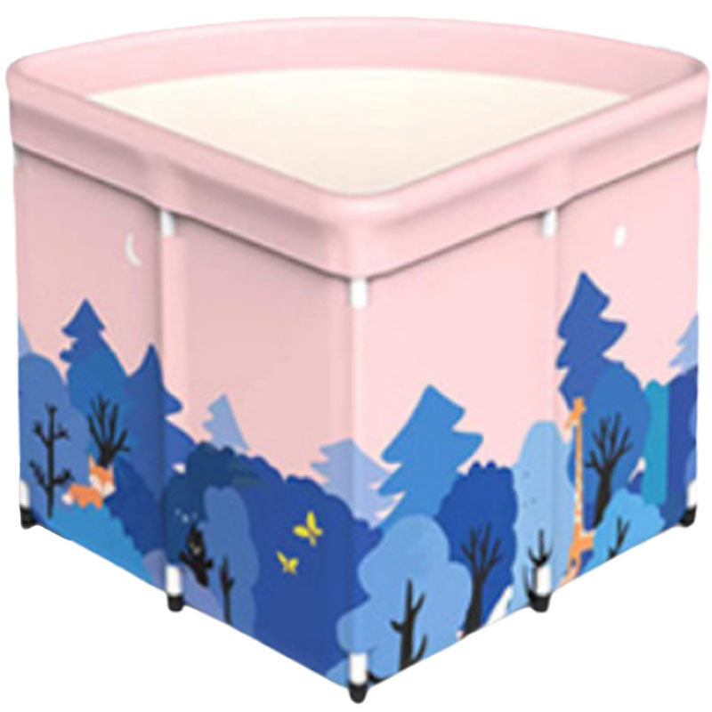 Triangular Foldable Bathing Barrel Steam Heating Full Body Baby Children Adult