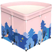 Triangular Foldable Bathing Barrel Steam Heating Full Body Baby Children Adult