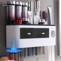 Multi-hanging Automatic Toothpaste Squeezer Dispenser Toothbrush Rack Holder
