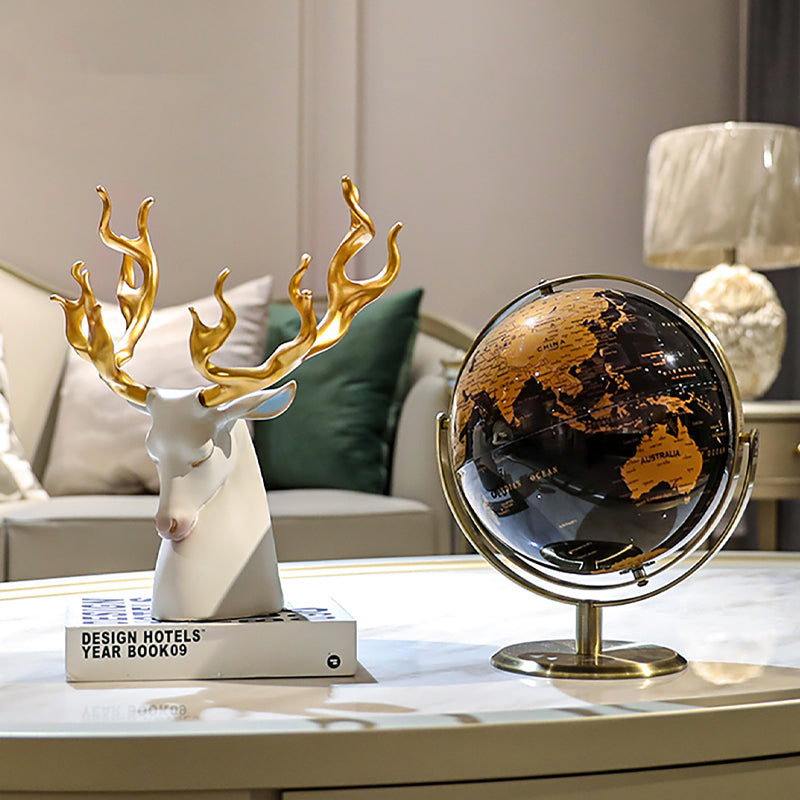Modern Light Luxury High-end Rotating Globe Ornament Desktop Living Room Decor