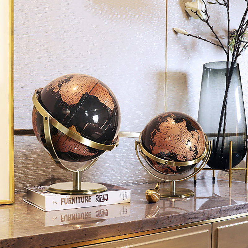Modern Light Luxury High-end Rotating Globe Ornament Desktop Living Room Decor
