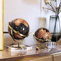 Modern Light Luxury High-end Rotating Globe Ornament Desktop Living Room Decor