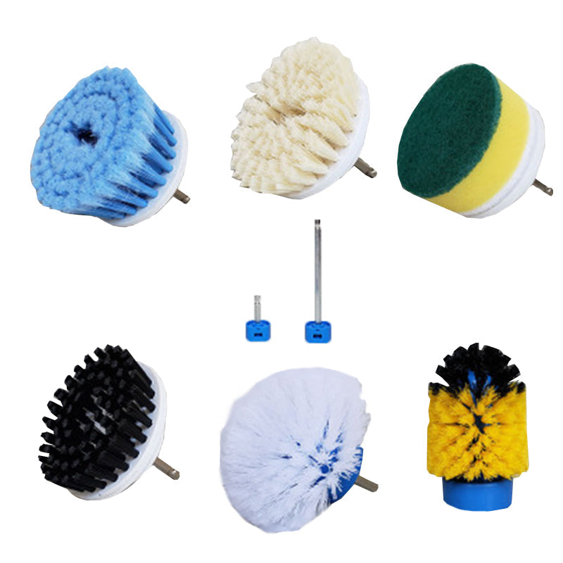 Electric Drill Brush Power Cleaner Cleaning Scrub Attachment Tool Kit