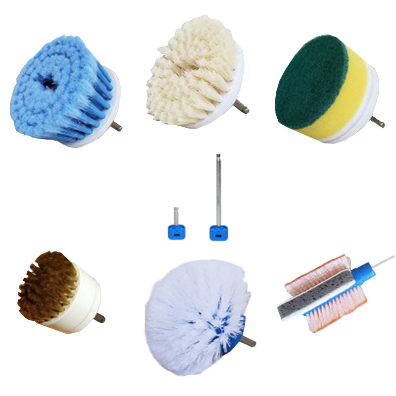 Electric Drill Brush Power Cleaner Cleaning Scrub Attachment Tool Kit